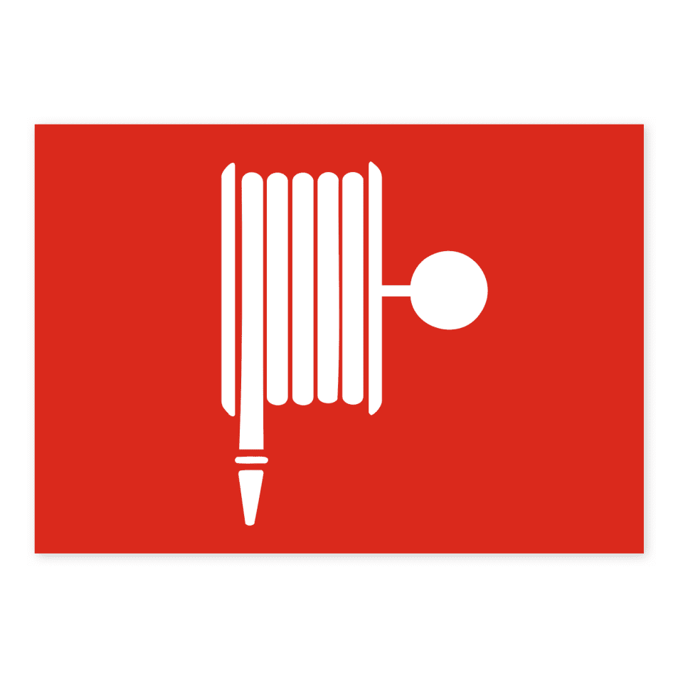 Brandslang (brandpost)-skylten har storleken 210x148mm och tillverkas i materialet Aluminium 0.7mm. Denna standardskylt kan anpassas så att du kan skapa din egen version av skylten.